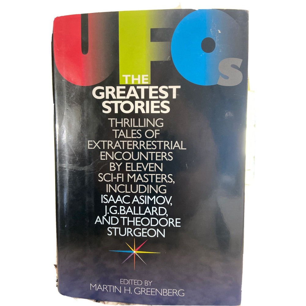 UFO's The Greatest Stories HC 1st '96 ed Greenberg Sci-Fi X-Files Asimov Ballard